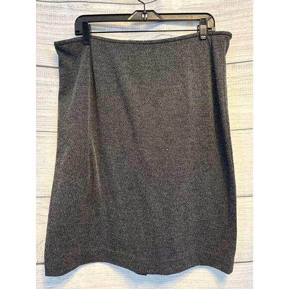 Calvin Klein Charcoal Grey High-Waist Skirt Size 14 - Picture 1 of 4